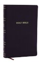 NKJV Personal Size Large Print Bible with 43,000 Cross References, Black Leathersoft, Red Letter, Comfort Print (Thumb Indexed)