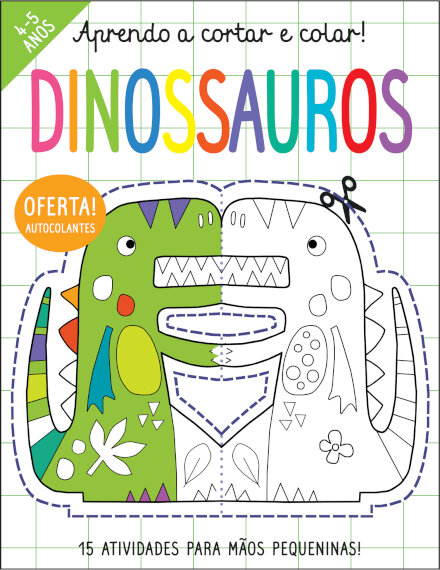 Aprendo a Cortar e Colar! Dinossauros