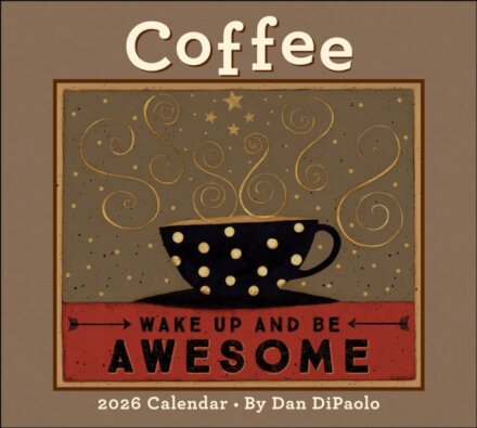 Coffee 2026 Deluxe Wall Calendar