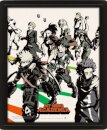 My Hero Academia S5 (Heroes & Villains) 3D Lenticular Poster (Framed)