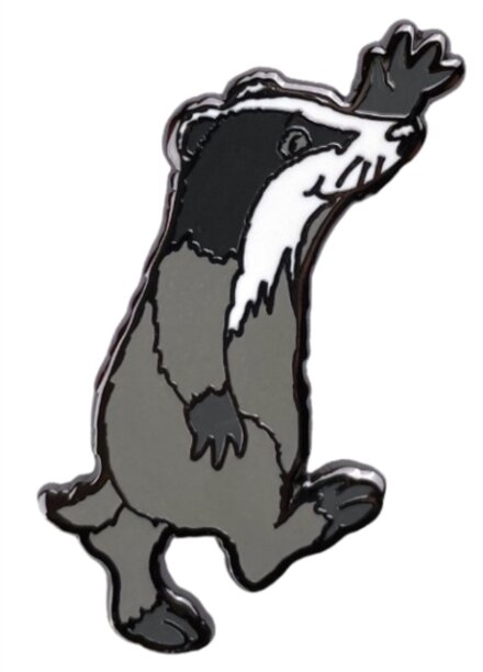 Badger Character Pin Badge