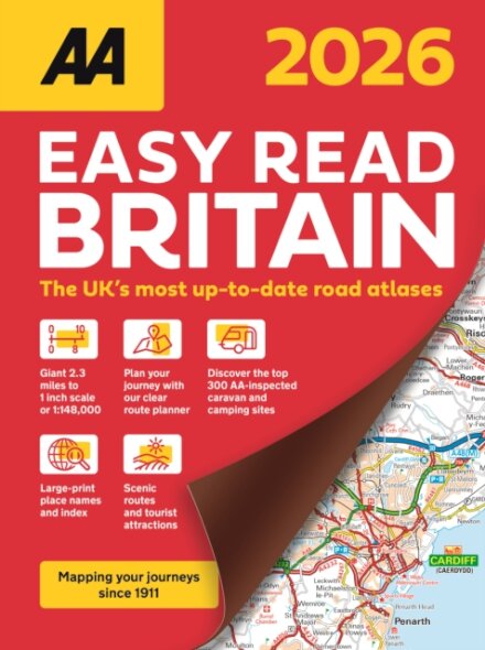 AA Easy Read Atlas Britain 2026