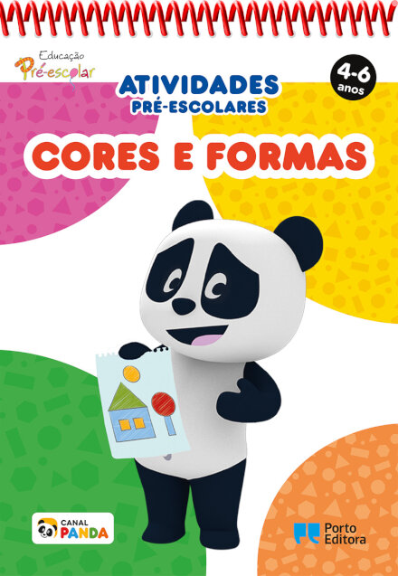 Bloco de Atividades Pré-escolares Panda: Cores e Formas