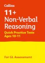 11+ Non-Verbal Reasoning Quick Practice Tests Age 10-11 (Year 6) Book 1