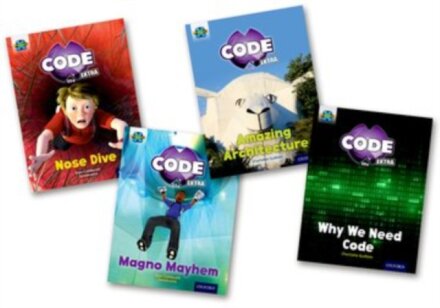 Project X CODE Extra: Gold Book Band, Oxford Level 9: Marvel Towers and CODE Control, Mixed Pack of 4
