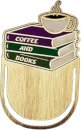 Bookmark Metal - Pulteney Press (Coffee And Books)