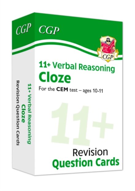 11+ CEM Revision Question Cards: Verbal Reasoning Cloze - Ages 10-11