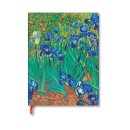 Van Gogh’s Irises Mini Lined Hardback Journal (Elastic Band Closure)