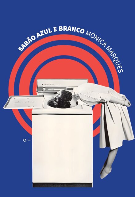 Sabão azul e branco