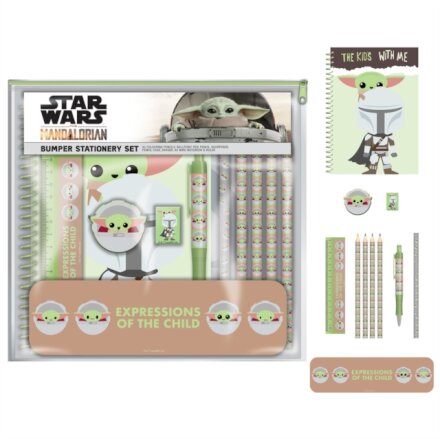 STAR WARS THE MANDALORIAN (EXPRESSIONS OF THE CHILD) BUMPER STATIONERY SET