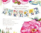 Paint-Your-Own Watercolor Garland