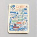 Julia Gash Wooden Magnet - Cardiff