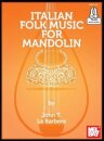 Italian Folk Music For Mandolin Book