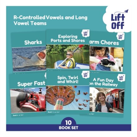 Phonic Books Lift Off Readers R-Controlled Vowels and Long Vowel Teams