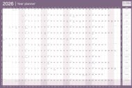 Essential Roll Planner Calendar 2026