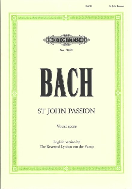 St. John Passion BWV 245 (Vocal Score in English)
