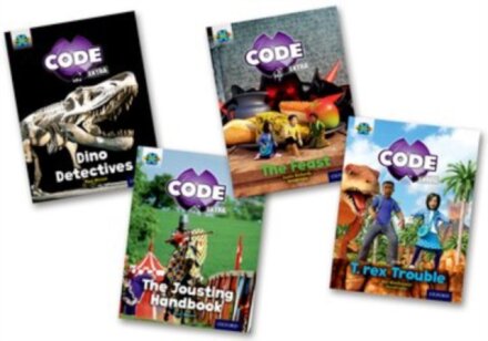 Project X CODE Extra: Turquoise Book Band, Oxford Level 7: Castle Kingdom and Forbidden Valley, Mixed Pack of 4