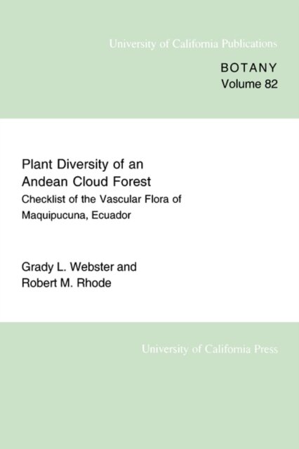 Plant Diversity of an Andean Cloud Forest