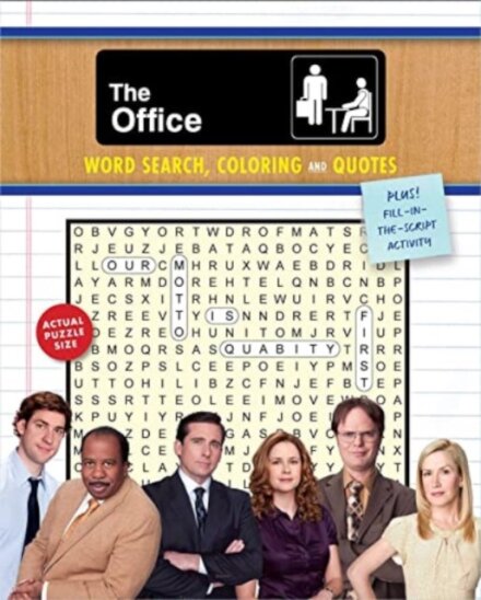 The Office Word Search, Coloring and Quotes