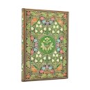 2026 Poetry in Bloom Midi 12-month Vertical Hardcover Flexi Dayplanner 2026 (Elastic Band Closure)