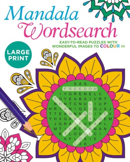 Large Print Mandala Wordsearch