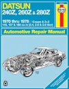 Datsun 240Z (1970-1973), 260Z (1974-1975) & 280Z (1976-1978) Haynes Repair Manual (USA)