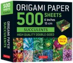 Origami Paper 500 sheets Succulents 6" (15 cm)