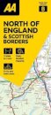 AA Road Map North of England & Scottish Borders