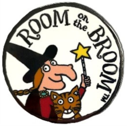 Room on the Broom Logo Pin Badge