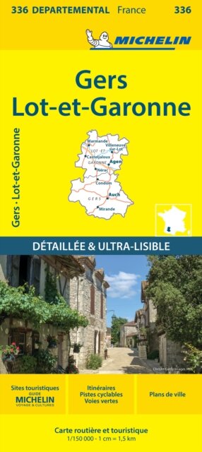 Gers Lot-et-Garonne - Michelin Local Map 336