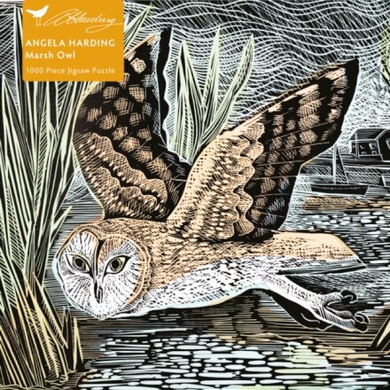 Adult Sustainable Jigsaw Puzzle Angela Harding: Marsh Owl
