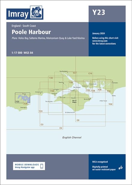 Imray Chart Y23 : Poole Harbour : 23