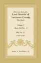 Abstracts from the Land Records of Dorchester County, Maryland, Volume F