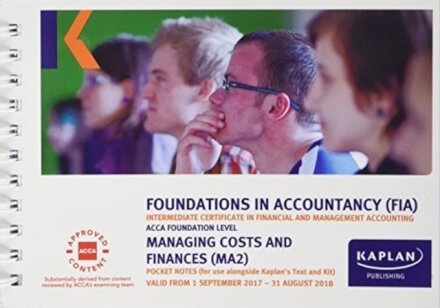 MA2 Managing Costs and Finance - Pocket Notes