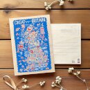 Julia Gash Wooden Postcard - Great Britain