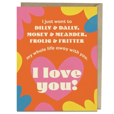 6-Pack Em & Friends Dilly & Dally Greeting Cards