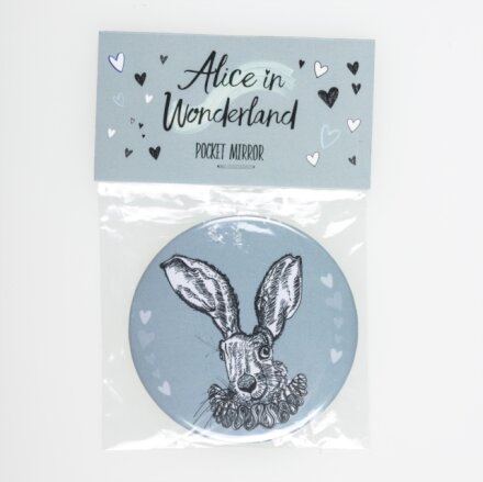 White Rabbit Pocket Mirror