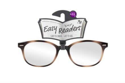 Easy Readers – Round Beige / Brown +2.5