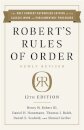 Robert's Rules of Order Newly Revised, 12th edition
