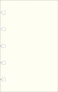 Filofax Pocket Notebook refill - plain paper white