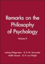 Remarks on the Philosophy of Psychology, Volume II