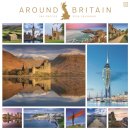 Around Britain Square Wall Calendar 2026