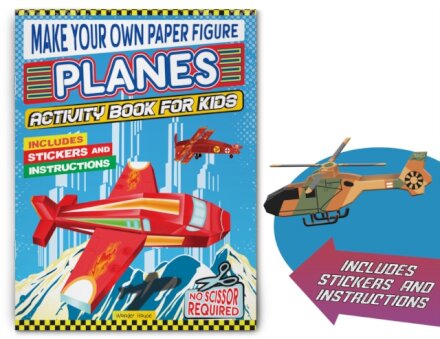 Make your own Paper Figure - Planes (Activity Book for kids)