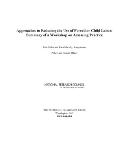 Approaches to Reducing the Use of Forced or Child Labor