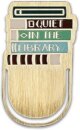 Bookmark Metal - Pulteney Press (Quiet in the Library)