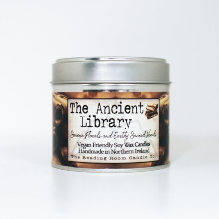 Ancient Library- Scented Soy Candle- Serene Florals and Earthy Sacred Woods