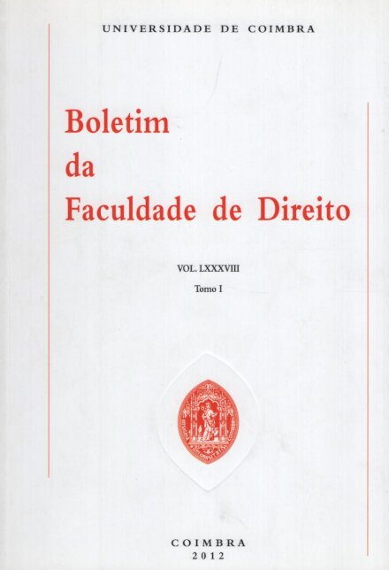 Boletim Da Faculdade De Dtº Cªv.88