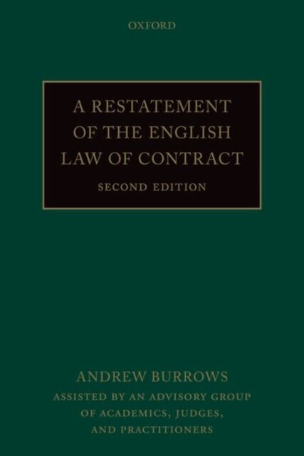 A Restatement of the English Law of Contract