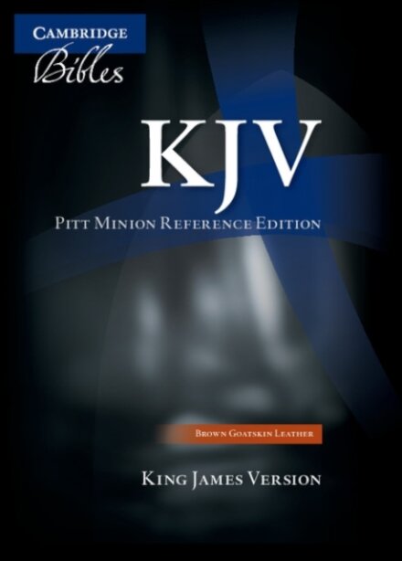 KJV Pitt Minion Reference Bible, Brown Goatskin Leather, KJ446:X