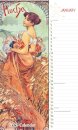 Mucha Deluxe Wall Sunday Start Calendar
